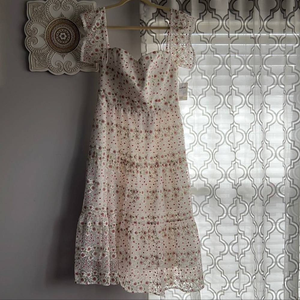 Dress the population off the shoulder dress